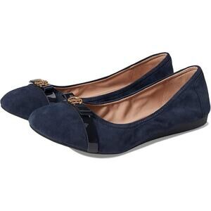 NWT Cole Haan Women’s  Tova Bow Ballet Shoes ,Navy Blazer Suede-Size 8.5